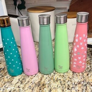 Swell Sip Water Bottles in Teal, Pink, Green, and Patterned Designs
